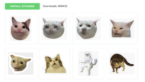 cat images sticker pack