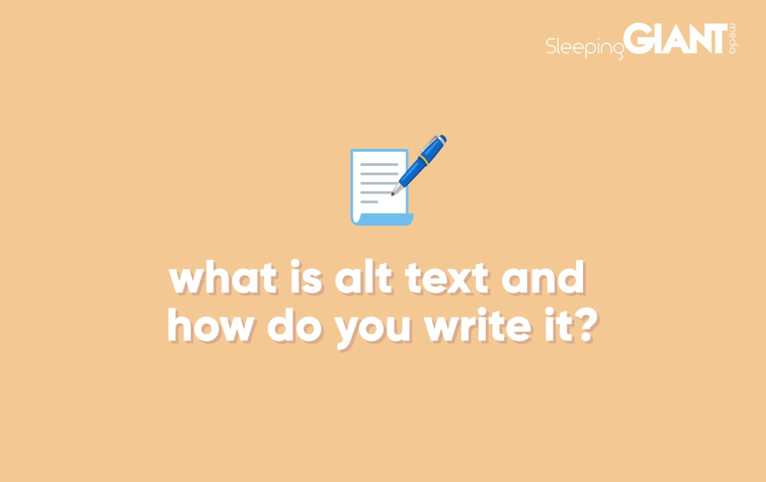 what is alt text and how do you write it?