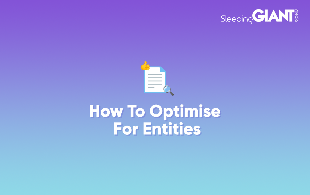 how to optimise for entities