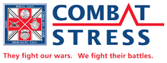 Combat Stress logo and strapline. Sleeping Giant Media are helping to raise money for the charity Combat Stress through Challenge SGM
